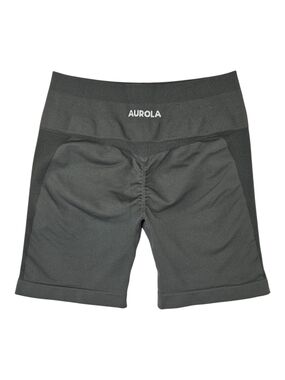 AUROLA Intensify Workout Shorts Grey Seamless Scrunch Butt Biker Size S